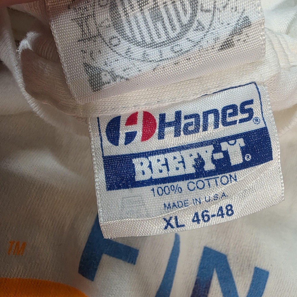 Vintage IHSAA Finals 1990 Track & Field Shirt Mens XL White Hanes Beefy-T Tee - Picture 5 of 9
